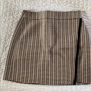 J Crew light pink and black skirt